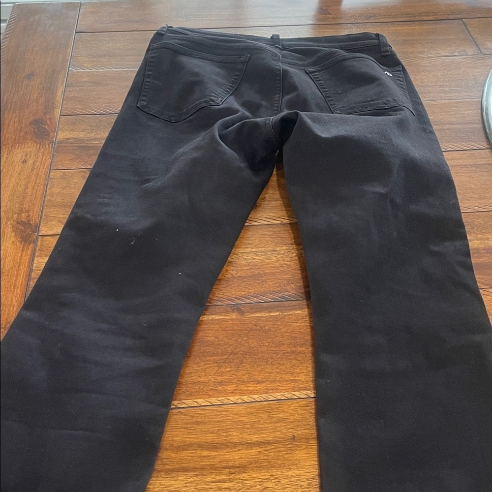 rag & bone Piper mid rise  Crop Bootcut Jeans Black size 28 - Picture 5 of 15